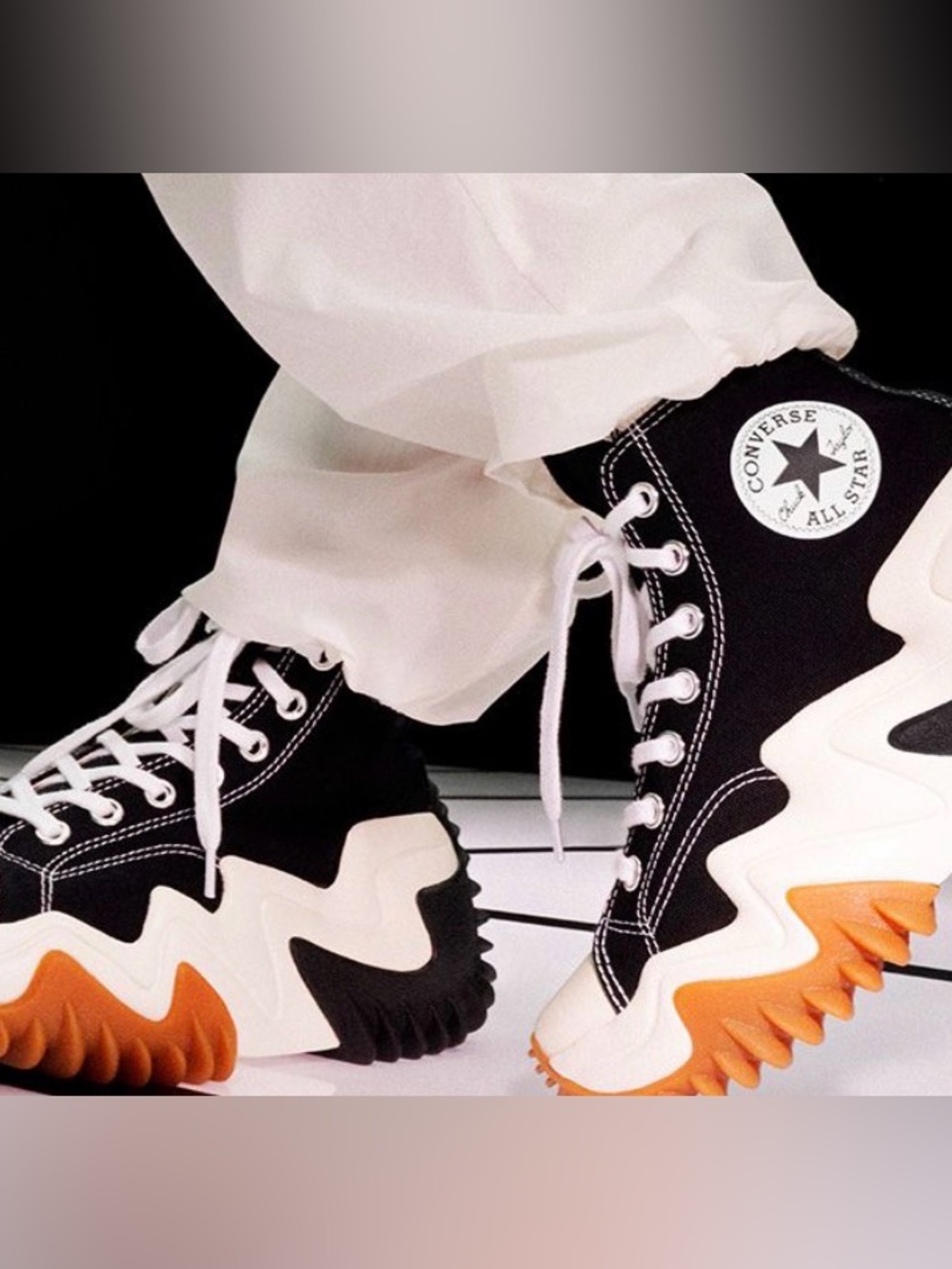 Converse One Star Motion in Black Canvas High-Top Sneakers